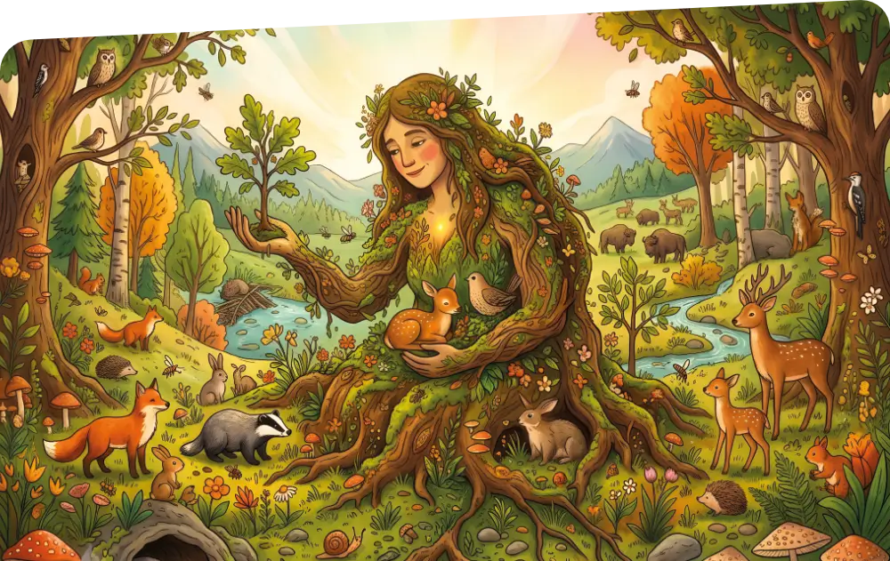 Forest park illustration